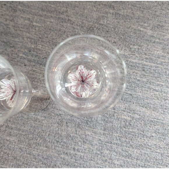 Belfor "Exquisite" Red-Stemmed Wine/Cordial Glasses, Set of 2 - Picture 3 of 4